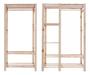 Imagem de Closet Duplo Design Arara Industrial Pinus Cabideiros
