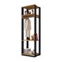 Closet Guarda Roupa Aberto Com Prateleira E Cabideiro Titan - Móveis Leão Imagem de Closet Guarda Roupa Aberto Com Prateleira E Cabideiro Titan