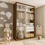 Imagem de Closet Modulado Premium Julia 138cm com 2 Gavetas Minastex