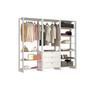 Imagem de Closet Multi Yes Com 2 Cabideiros 3 Gavetas e 10 Prateleiras Nova Mobile