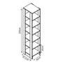 Imagem de Closet Multi Yes Com Cabideiro 2 Gavetas e 14 Prateleiras Nova Mobile