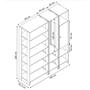 Imagem de Closet Multi Yes Com Cabideiro Porta e 12 Prateleiras Nova Mobile