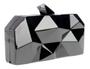 Clutch Festa Prata Dourada Rosê Preta Metal Geométrica - Nicbolsa Imagem de Clutch Festa Prata Dourada Rosê Preta Metal Geométrica
