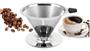 Imagem de Coador Café Expresso Filtro Peneira Aço Inox Pour Over Reutilizável