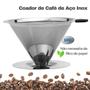 Imagem de Coador de Café de Aço Inox Tamanho 102