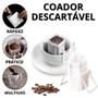 Imagem de Coador De Café Descartável Filtro De Cafe Individual Cuador Pequeno Mini Cuador Descartavel Cozinha