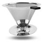 Imagem de Coador De Café Reutilizavel Pour Over Aço Inox Não Precisa De Filtro cozinha chá coar economize