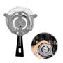 Imagem de Coador de Gelo Drink Strainer Profissional Aço Inoxidável Para Coqueteleira Artesanais Bar Barman Bartender 26218 26217