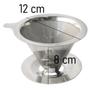 Imagem de Coador Filtro de Café Reutilizável Em Aço Inox Tamanho 103 Não Utiliza Filtro de Papel