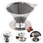 Imagem de Coador Inox Filtro Café Pour Over Reutilizável 101 Gourmet