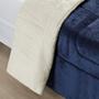 Imagem de Coberdrom Apollo Queen Sherpa Pele de Carneiro + Manta Flannel - Azul Marinho