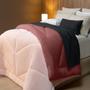 Imagem de Coberdrom Casal Dupla Face Com Sherpa Lavive Rose