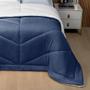 Imagem de Coberdrom Casal Dupla Facecom Sherpa Lavive Winter 2,20m X 2,40m Azul/Gelo