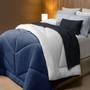 Imagem de Coberdrom Casal Dupla Facecom Sherpa Lavive Winter 2,20m X 2,40m Azul/Gelo