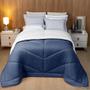 Imagem de Coberdrom Casal Dupla Facecom Sherpa Lavive Winter 2,20m X 2,40m Azul/Gelo