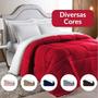 Imagem de Coberdrom Casal Queen Malha Felpuda Edredom Dupla Face 2,20m x 2,40m 