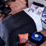 Imagem de Coberdrom Game Streamer Preto/Vermelho Queen 03 Peças com Fronhas - Dupla Face Sherpa e Mantinha