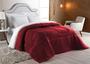 Imagem de Coberdrom Queen Size Dupla Face - Sherpa com Manta Coral Fleece Vinho