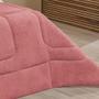 Imagem de Coberdrom Robust Queen Manta Soft Sherpa Lã de Carneiro Pesado Grosso 1 Peça - Rosa