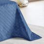 Imagem de Cobertor Avulso Queen com efeito Pele de Carneiro - Chamber Sherpa Azul Stone - Tekstil