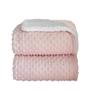 Imagem de Cobertor Bebê Com Sherpa Dots Rosa Bebê