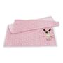 Imagem de Cobertor bebê corações cachorrinho rosa