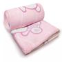 Imagem de Cobertor Bebe Manta Estampado Ursa Sofy Menina Rosa 90x110cm