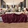 Imagem de Cobertor Bedsure 100% algodão Waffle Weave Queen Burgundy Red