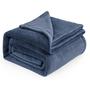 Imagem de Cobertor Bedsure Fleece Queen Size, azul mineral, flanela