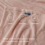 Imagem de Cobertor Bedsure Fleece Queen Size Dusty Pink 230x230cm