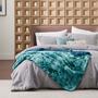 Imagem de Cobertor Bedsure Sherpa Fuzzy - Tamanho Twin - Cor Teal