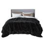 Imagem de Cobertor Bedsure Soft Black Queen Size 230x230cm - Macio e Confortável