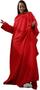 Imagem de Cobertor c/ Mangas Vermelho Liso 1,60 X 1,30m