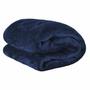 Imagem de Cobertor Casal Manta Plush Noites Quentinhas Para Inverno Azul Marinho