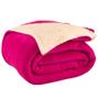 Imagem de Cobertor Casal Queen Canadá 1 Peça  Manta Sherpa Macia Pink 2.40m x 2.20m