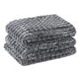 Imagem de Cobertor Coberta Tok Max Queen Ultrasoft Alto Relevo Dupla Face - Gris