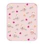 Imagem de Cobertor Criança Bebe Menina Pelo Alto Antialérgico 90cm x 1,10cm Ursinha Jolitex Rosa Junior Baby