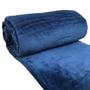 Imagem de Cobertor Day Manta Aveludada Microfibra Casal Padrão 01 Peça - Azul Marinho