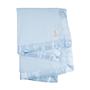 Imagem de Cobertor de Bebê Little Giraffe Luxe Soft Azul - Acabamento em Cetim