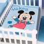 Imagem de Cobertor de bebê raschel mickey passinhos jolitex ref:k8.1955005 90x1,10