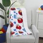 Imagem de Cobertor de Bebê Super Soft Sesame Street Elmo - Vermelho, Azul e Branco