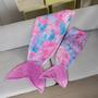 Imagem de Cobertor de cauda de sereia COSUSKET de flanela brilhante para criança