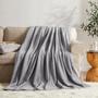 Imagem de Cobertor de lã KMUSET Throw Size Cinza Super Soft Cozy