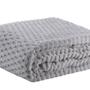 Imagem de Cobertor de Microfibra Jacquard King com Toque de Seda Blanket Zurich Prata