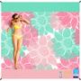 Imagem de Cobertor de praia BYDOLL à prova de areia impermeável 200x205cm para 1-4 adultos