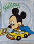 Imagem de Cobertor Disney Mickey Carrinho- Raschel Antialérgico - Licenciado - Azul