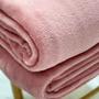 Imagem de Cobertor Flannel Casal Liso 200cm x 220cm Rosa Malaga