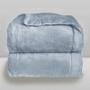 Imagem de Cobertor Infantil Cosy Plush 110X90cm Laço Bebê Azul/Rosa/Branco