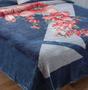 Imagem de Cobertor Jolitex Casal Kyor Plus 1,80x2,20m Genova Azul Florido