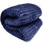 Imagem de Cobertor King Luster Corttex 100% Microfibra - Manta Casal Listrado Toque Macio Fofinho 2,20 x 2,40